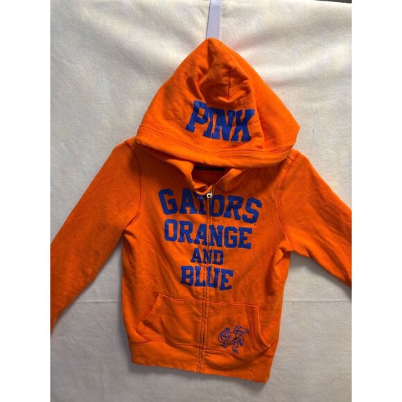 Pink Victorias Secret Youth Gators Orange & Blue Full Zip Hoodie Sweatshirt Size - Picture 2 of 9
